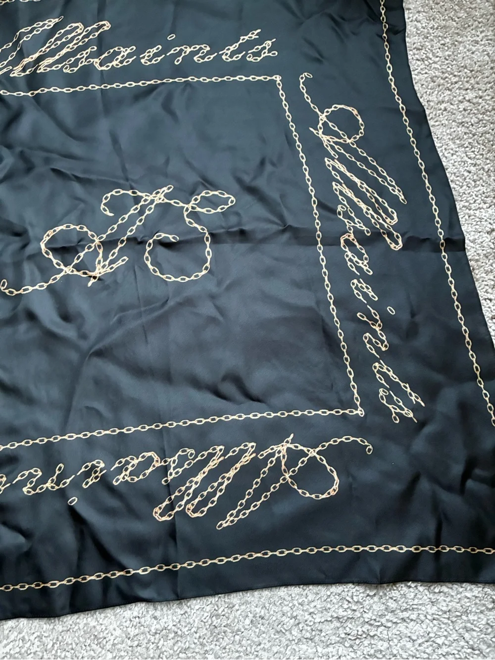 All Saints All Chains silk square scarf